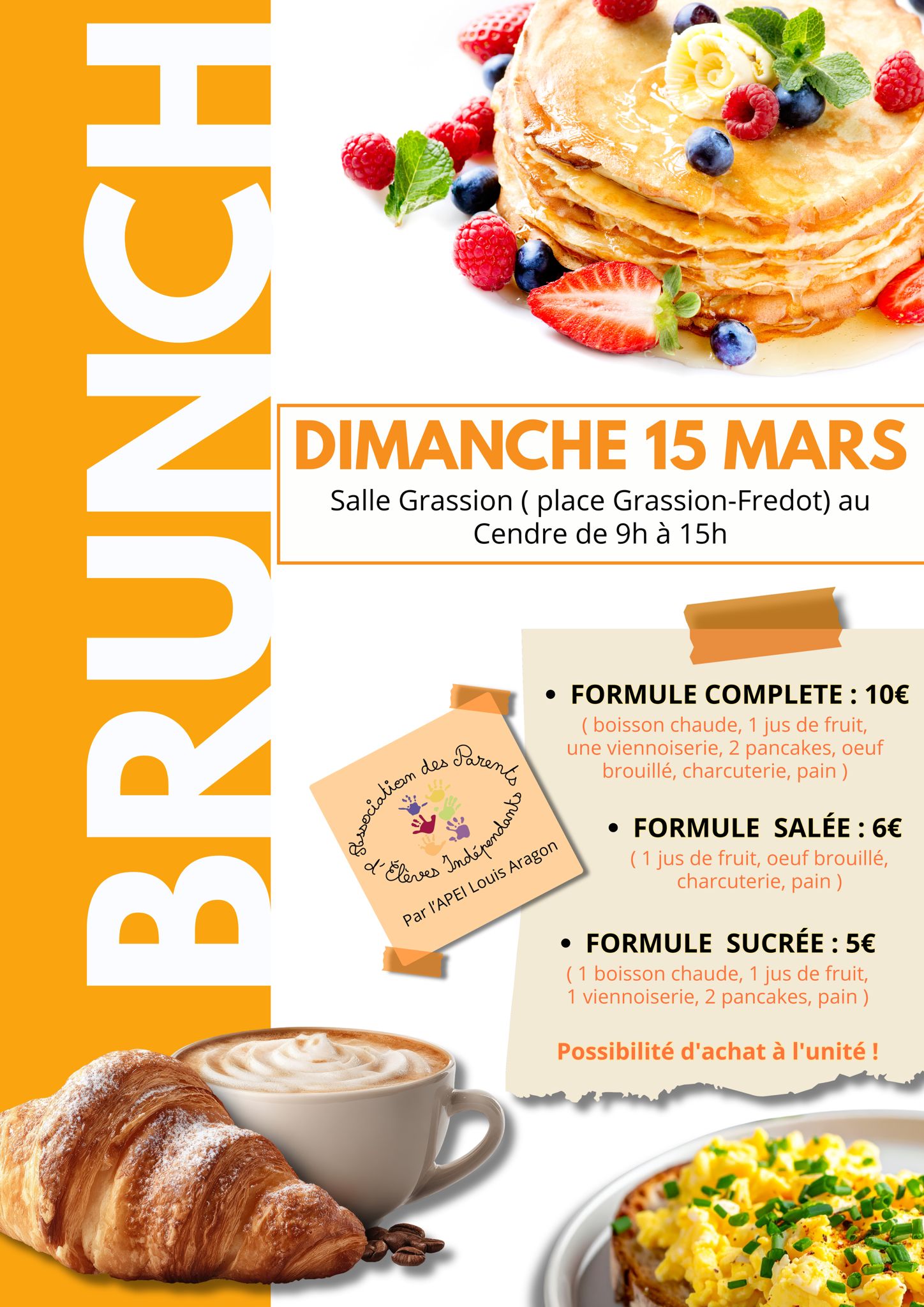 Affiche brunch APEI