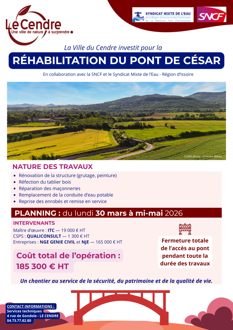 Réhabilitation Pont de César