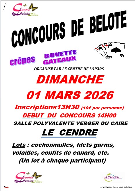 belote centre de loisirs